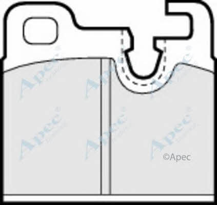APEC braking PAD305 Brake Pad Set, disc brake PAD305