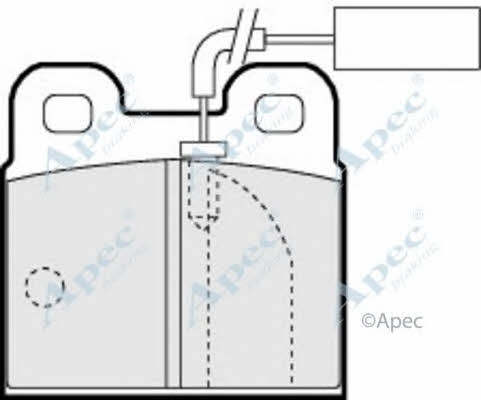 APEC braking PAD767 Brake Pad Set, disc brake PAD767