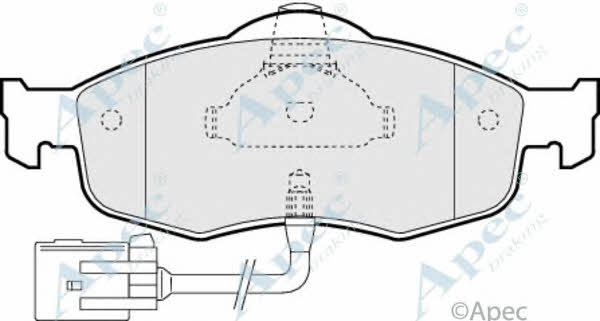 APEC braking PAD802 Brake Pad Set, disc brake PAD802