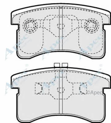 APEC braking PAD950 Brake Pad Set, disc brake PAD950