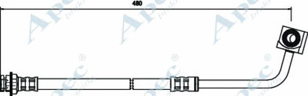 APEC braking HOS3526 Brake Hose HOS3526