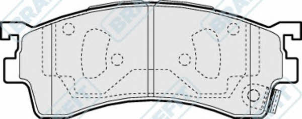 APEC braking PD3136 Brake Pad Set, disc brake PD3136