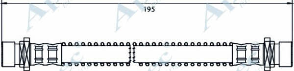 APEC braking HOS4025 Brake Hose HOS4025