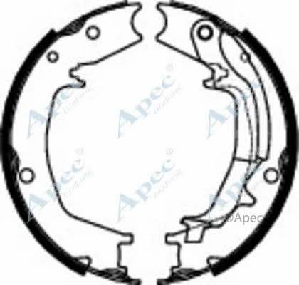 APEC braking SHU808 Parking brake shoes SHU808