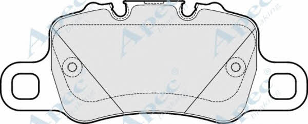 APEC braking PAD2020 Brake Pad Set, disc brake PAD2020