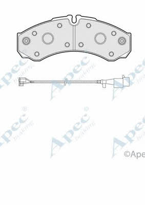 APEC braking PAD2078 Brake Pad Set, disc brake PAD2078
