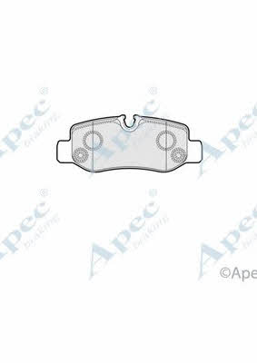 APEC braking PAD2052 Brake Pad Set, disc brake PAD2052