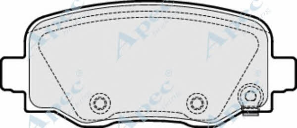 APEC braking PAD2004 Brake Pad Set, disc brake PAD2004