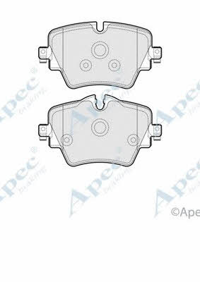 APEC braking PAD2050 Brake Pad Set, disc brake PAD2050