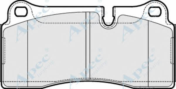 APEC braking PAD2040 Brake Pad Set, disc brake PAD2040