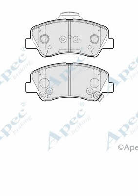 APEC braking PAD2077 Brake Pad Set, disc brake PAD2077