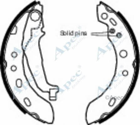 APEC braking SHU665 Brake shoe set SHU665
