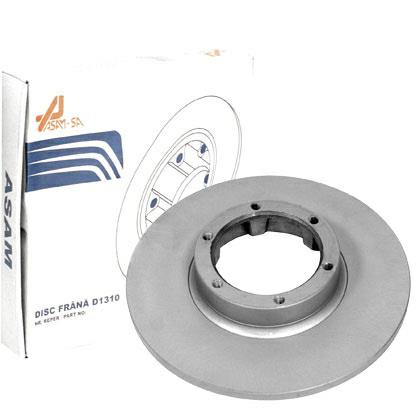 ASAM 01158 Unventilated front brake disc 01158