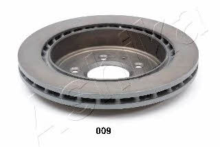Ashika 61-00-009 Rear ventilated brake disc 6100009