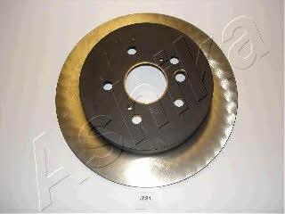 Ashika 61-02-221 Rear brake disc, non-ventilated 6102221