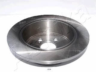 Ashika 61-02-224 Rear brake disc, non-ventilated 6102224