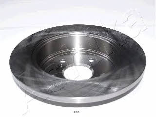 Ashika 61-02-230 Rear brake disc, non-ventilated 6102230
