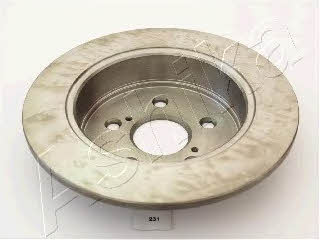 Ashika 61-02-231 Rear brake disc, non-ventilated 6102231