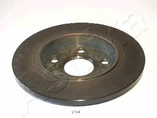 Ashika 61-02-234 Rear brake disc, non-ventilated 6102234