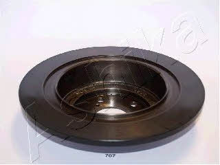 Ashika 61-07-707 Rear brake disc, non-ventilated 6107707