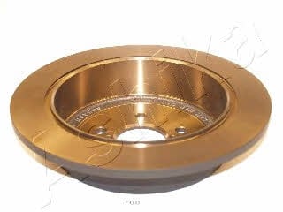 Ashika 61-07-708 Rear brake disc, non-ventilated 6107708