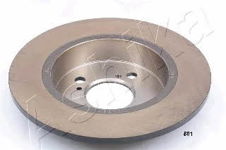 Ashika 61-08-801 Rear brake disc, non-ventilated 6108801
