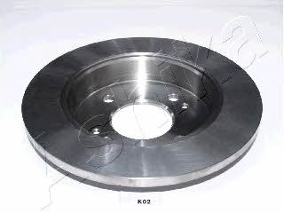 Ashika 61-0K-002 Rear brake disc, non-ventilated 610K002