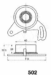 Ashika 45-05-502 Tensioner pulley, timing belt 4505502