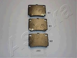 Ashika 51-05-592 Brake Pad Set, disc brake 5105592