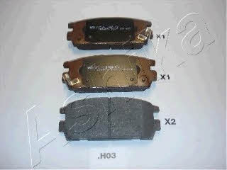 Ashika 51-0H-H03 Brake Pad Set, disc brake 510HH03