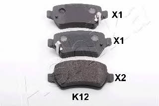 Ashika 51-0K-K12 Brake Pad Set, disc brake 510KK12