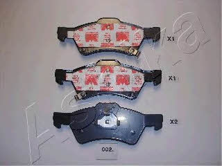 Ashika 50-00-002 Brake Pad Set, disc brake 5000002