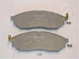 Ashika 50-01-115 Brake Pad Set, disc brake 5001115