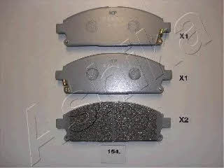 Ashika 50-01-154 Brake Pad Set, disc brake 5001154