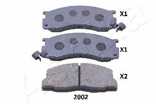 Ashika 50-02-2002 Brake Pad Set, disc brake 50022002