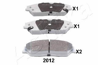 Ashika 50-02-2012 Brake Pad Set, disc brake 50022012