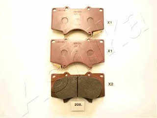 Ashika 50-02-205 Brake Pad Set, disc brake 5002205