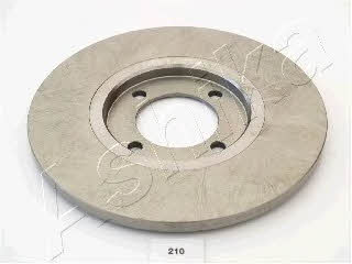 Ashika 60-02-210 Unventilated front brake disc 6002210