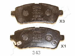 Ashika 50-03-343 Brake Pad Set, disc brake 5003343