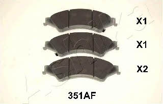 Ashika 50-03-351 Brake Pad Set, disc brake 5003351