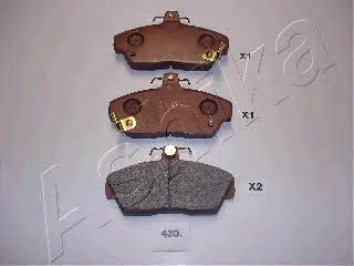 Ashika 50-04-430 Brake Pad Set, disc brake 5004430