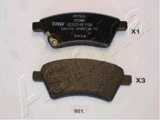 Ashika 50-08-801 Brake Pad Set, disc brake 5008801