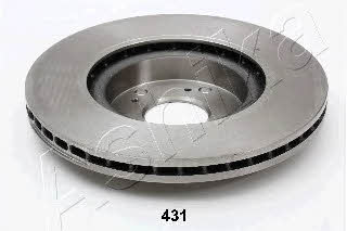 Ashika 60-04-431 Front brake disc ventilated 6004431