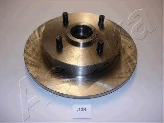 Ashika 61-01-124 Rear brake disc, non-ventilated 6101124