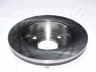 Ashika 61-02-200 Rear brake disc, non-ventilated 6102200