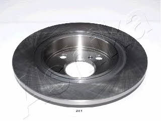 Ashika 61-02-201 Rear brake disc, non-ventilated 6102201