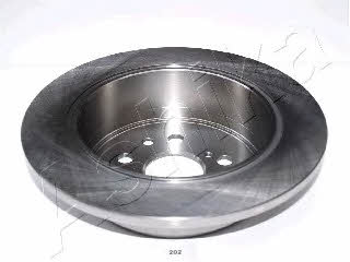Ashika 61-02-202 Rear brake disc, non-ventilated 6102202