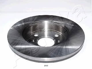 Ashika 61-02-203 Rear brake disc, non-ventilated 6102203