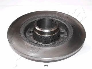 Ashika 61-03-302 Rear brake disc, non-ventilated 6103302