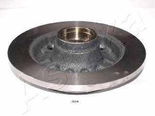 Ashika 61-03-304 Rear brake disc, non-ventilated 6103304
